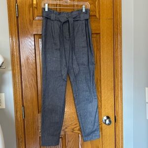 Express. High Rise Ankle Pants in Light Denim Color.  Size 2R
